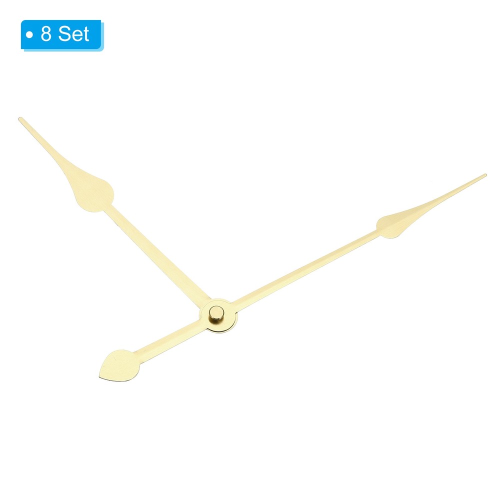 Clock Hands Kit, 8 Set Wall Clock Hands Parts Replacement, Gold, A23