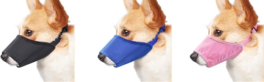 Adjustable Dog Muzzles - Anti-Biting Barking Muzzles for Small,