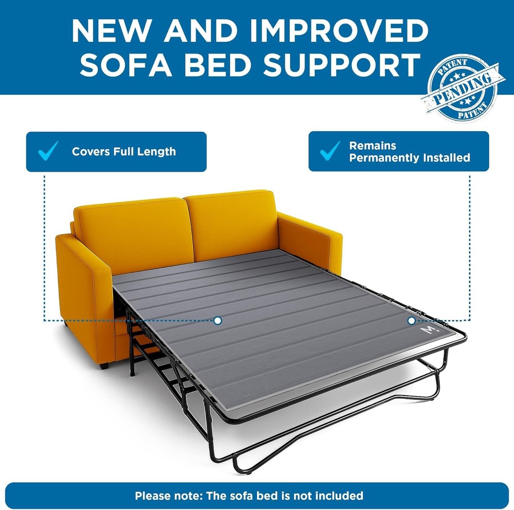 Permanently Installed Sleeper Sofa Support Board Queen Size Patent Pending