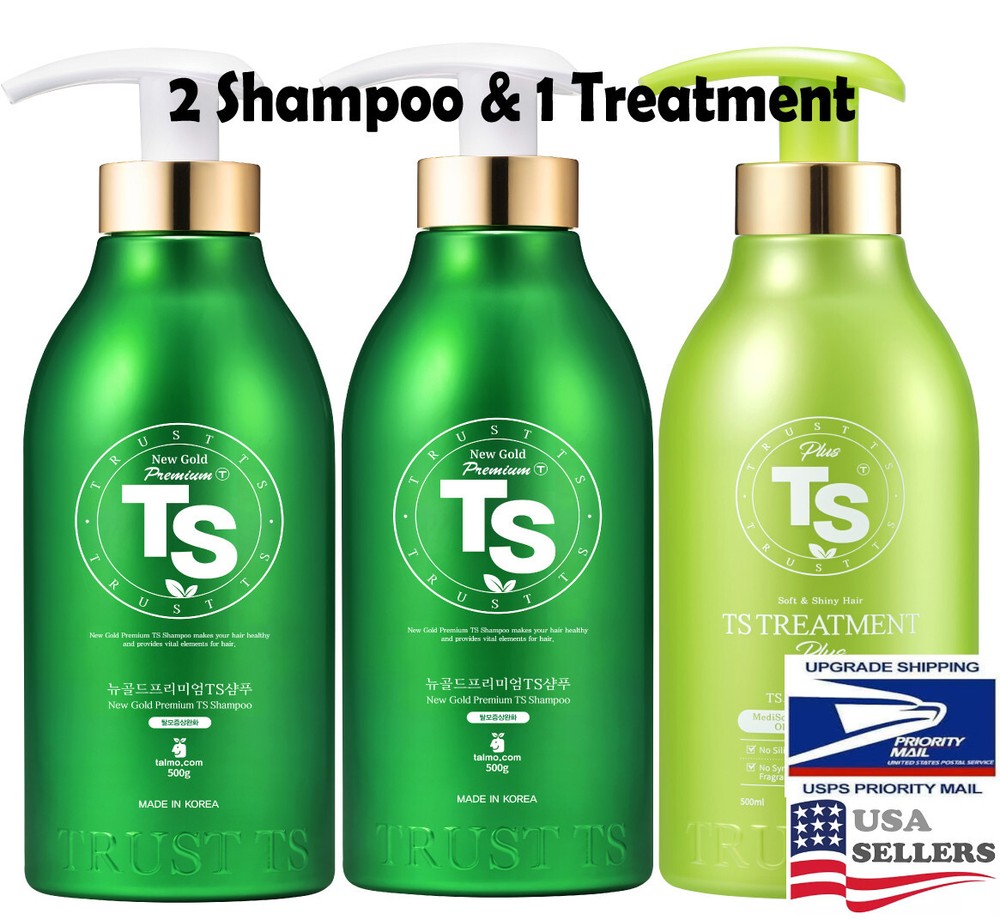 TS Shampoo plus 500ml + Shampoo plus 500ml +Treatment plus 500ml Combo-Pack