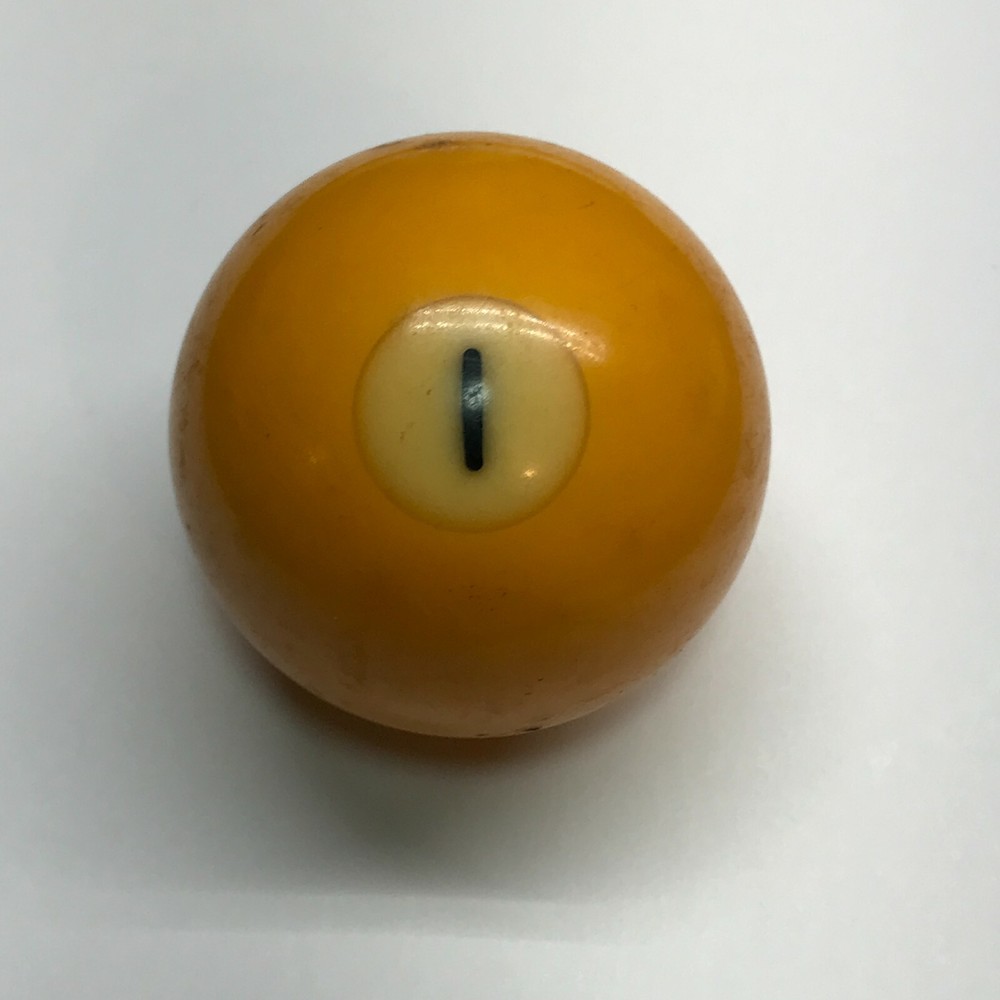 Replacement #1 Billiard Pool Ball  2 1/4" Diameter