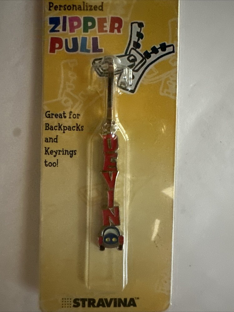 Personalized Zipper pull (DEVIN)