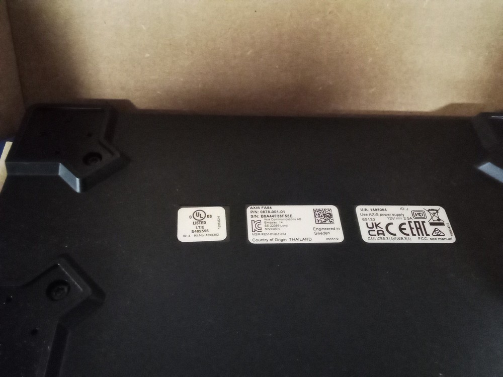 Axis FA54 Main Unit 0878-004 Camera Sensor 4 Channel