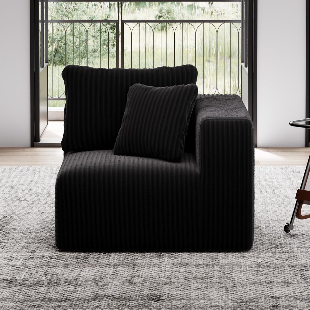 35.4” Right-Arm Facing Modular Sofa Seat, Individually Wrapped Coil Support &...