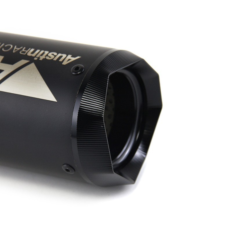 2.38" Motorcycle Exhaust Tips Slip on 60.5mm Universal Muffler Pipe Short 180mm