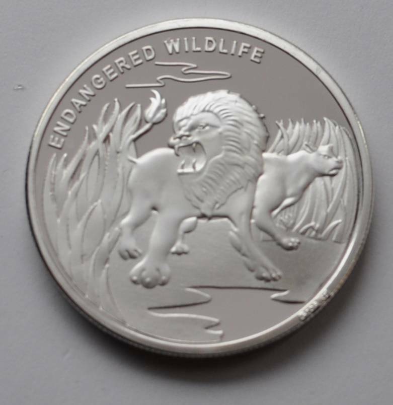 Lion 2007 Congo CuNi Silver plt