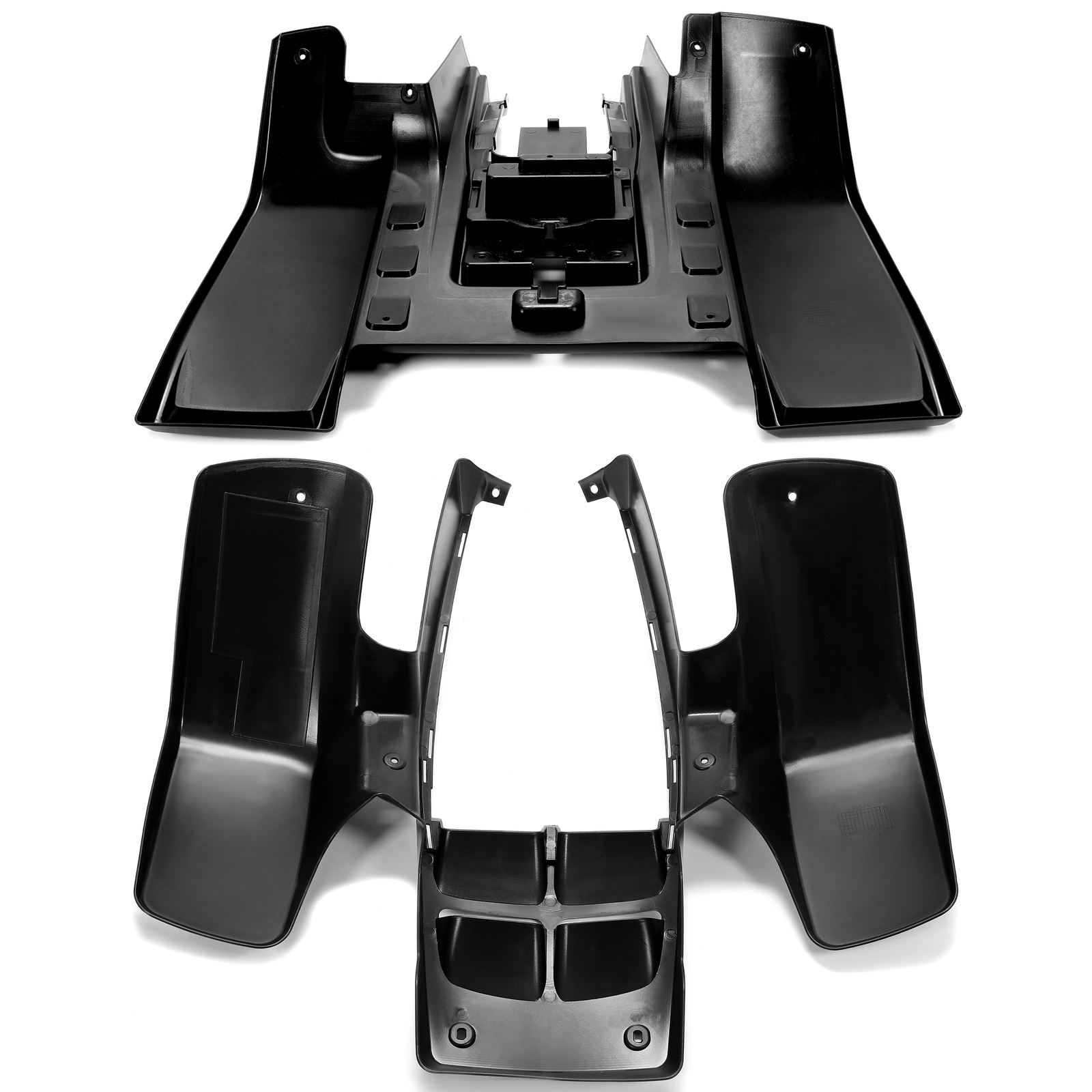 Front + Rear Fenders Plastic Body For 1987-2006 Yamaha Banshee 350 YFZ350 BLACK