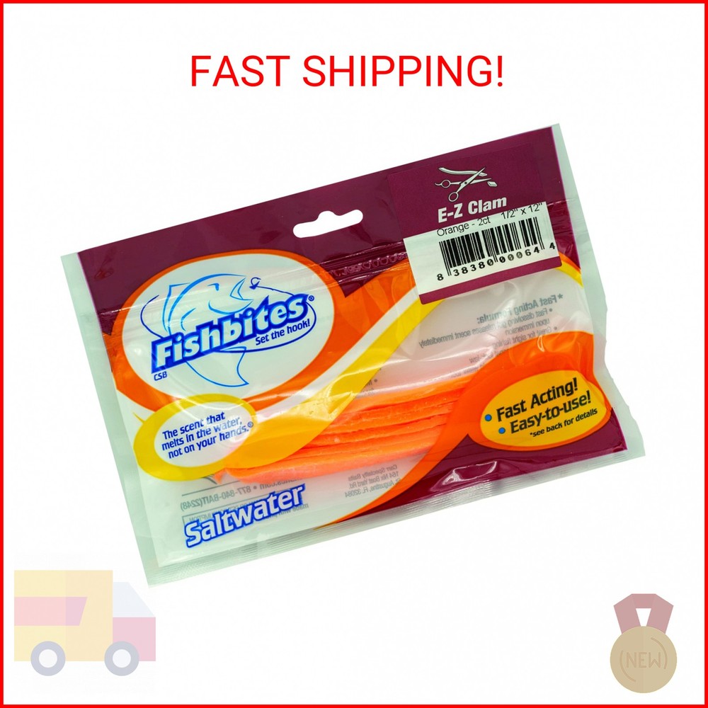 Fishbites E-Z Clam - Fast Acting (Orange)
