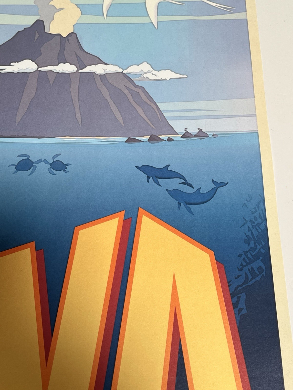 Lava Disney Pixar Short Film 2014 Original Movie Poster Volcano 17x22 Super Rare