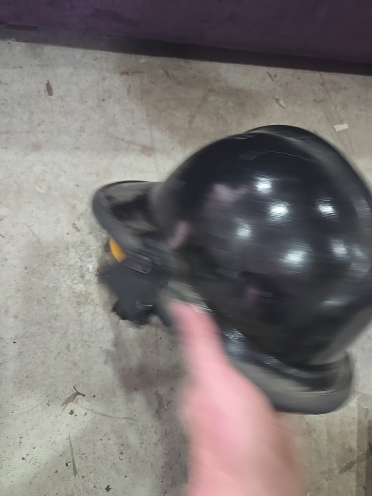 Black Fire Fighter Helmet