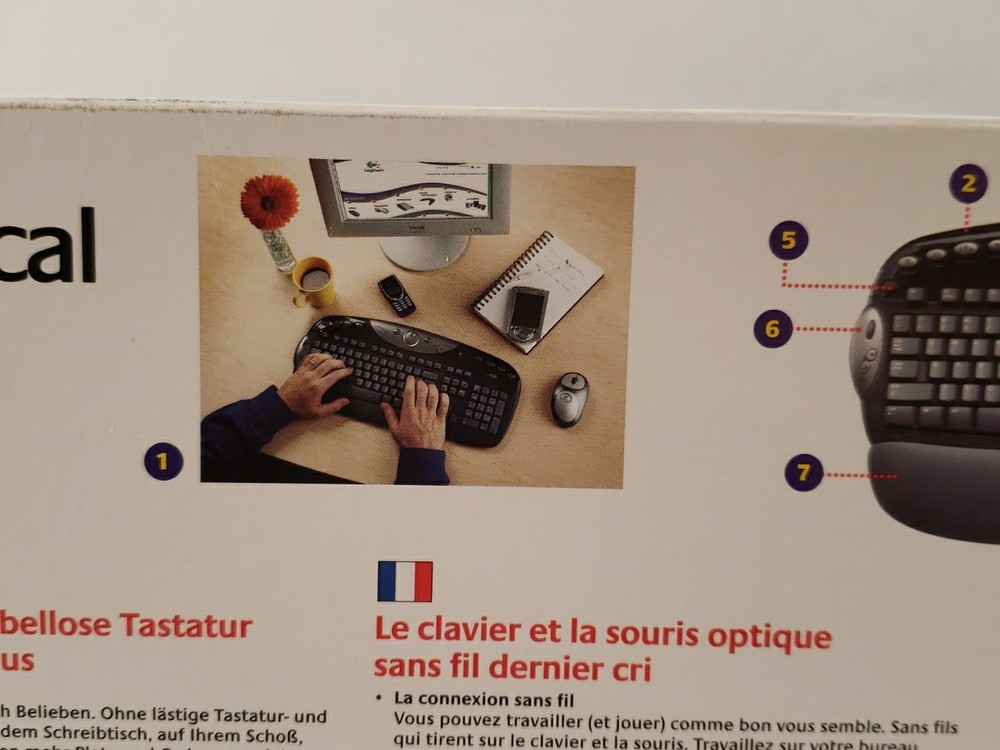 Logitech Cordless Desktop Optical, 967091-0110, Keyboard&Optical Mouse