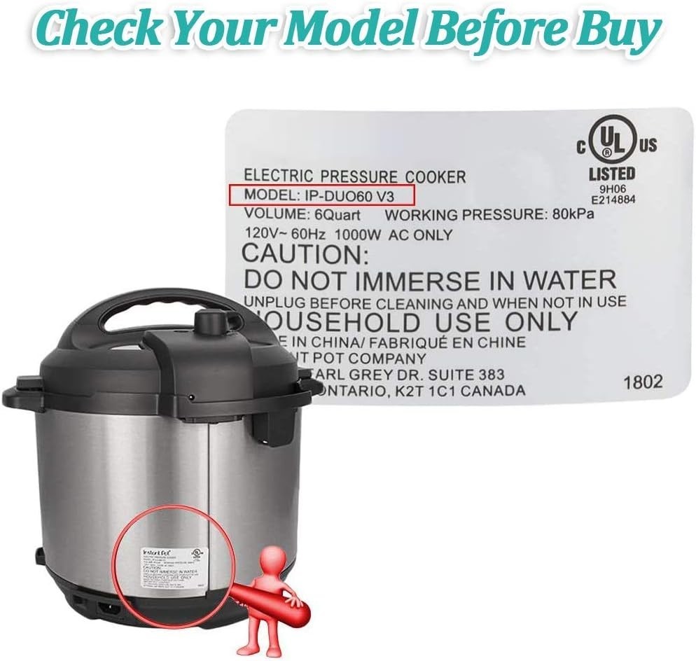 Durable Float Valve Replacement with Silicone Caps for Safe Instant Pot Cooking