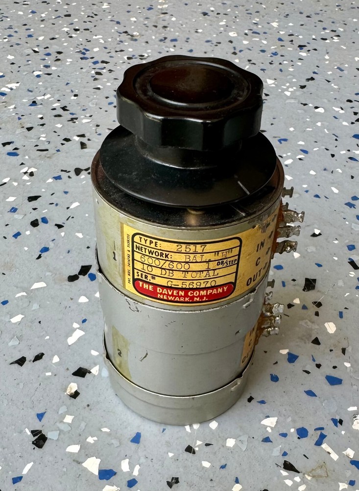 Daven 2517 Attenuator 10 steps 1 dB per step G3D