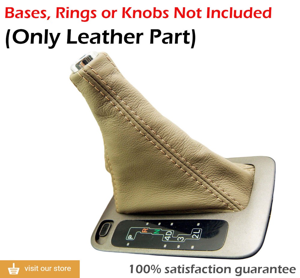 Automatic Shift Boot Leather Synthetic Compatible for Lexus GX470 03-09 Dark Tan