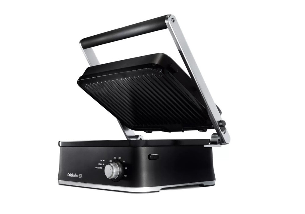 New Calphalon Nonstick Ceramic Cooking Surface Precision Control Multi-Grill