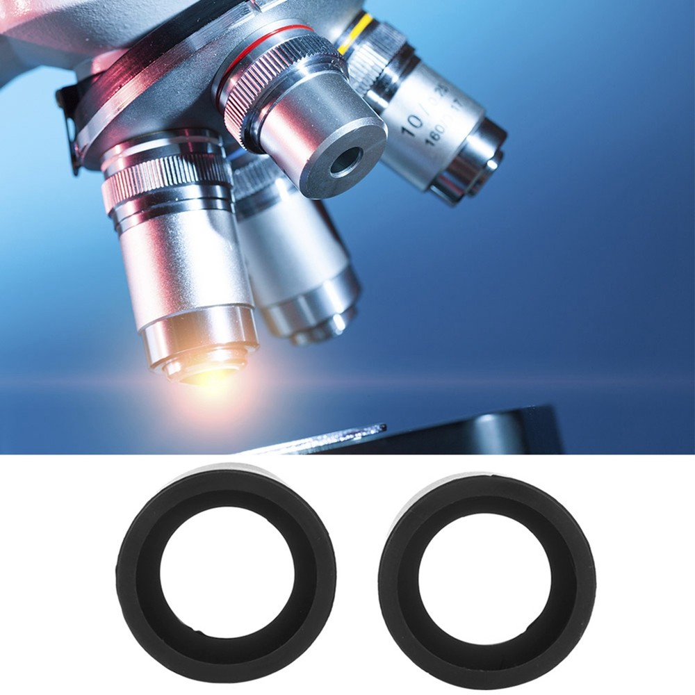 2Pcs Rubber Eyepiece Covers For Stereo Microscope Protection GLTY