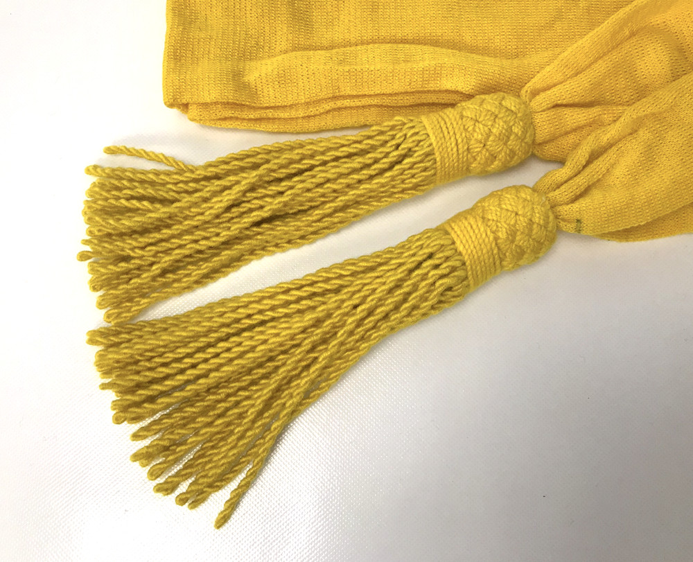 Wool Sash - Yellow Color - Reenactment