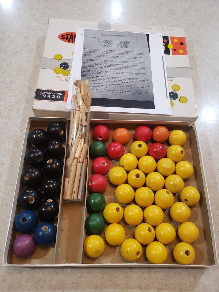 Stansi Molecular Model No. 9420 1950's 98% Complete