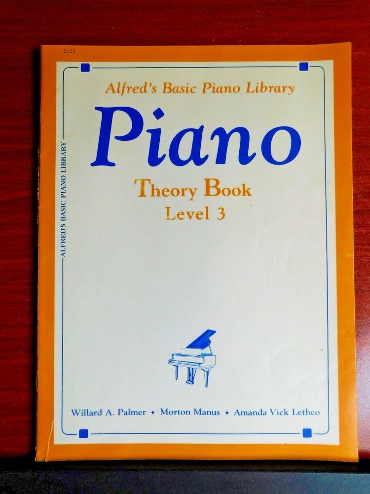 Alfred's Basic Piano Library - Piano Theory Book Level 3 - 1982 Instruction