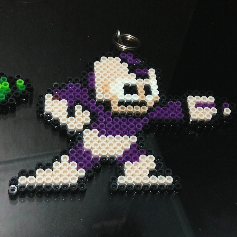 Mega Man Sprite Perler Pixel Art Bead Retro Nes Capcom Handmade Keychains