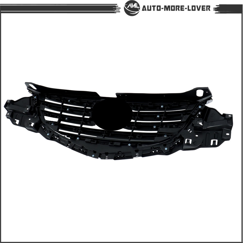 MA1200208 Front Bumper Upper Grille For 2015-2016 Mazda CX-5 Gray+Chrome Plastic