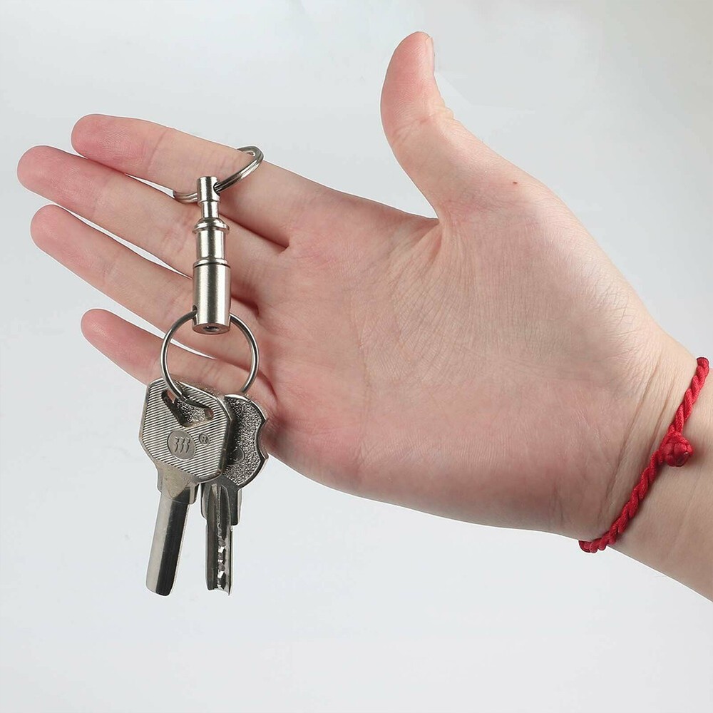 US 10-20 Pcs Handy Basics Quick Release Key Detachable Pull Apart Ring Keychain