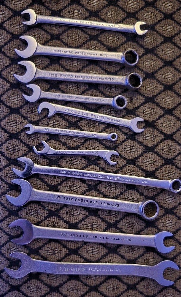 Proto Vintage 11 Pc Assorted Wrenches 🇺🇸 USA