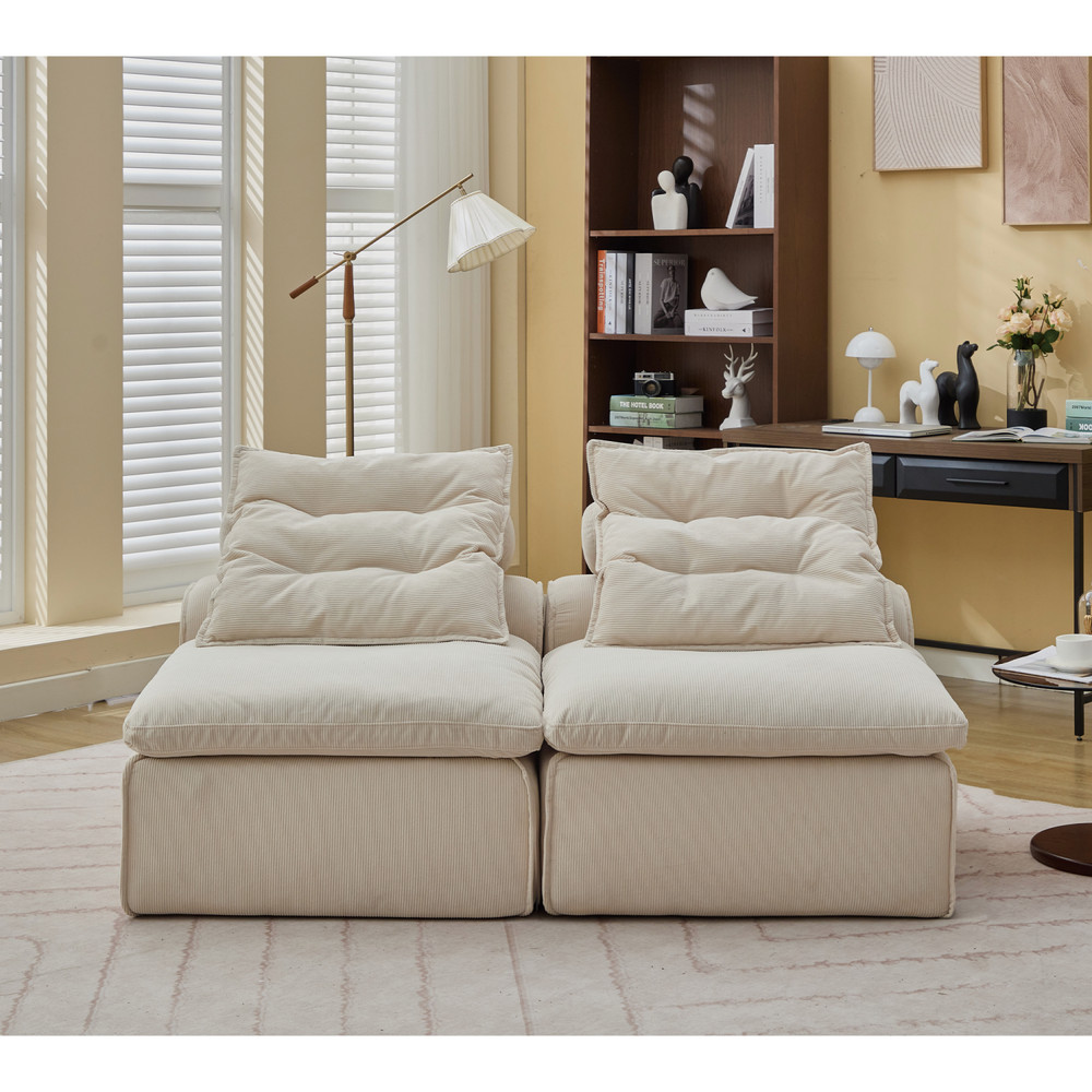Modular Sofa Couch 2 Seater Sectional Sofa Upholstered Sofa For Living Room