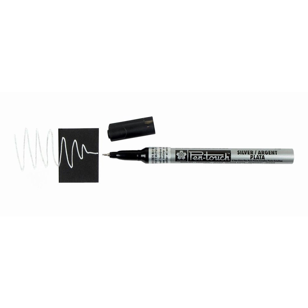 Sakura Pen-Touch Opaque Marker Extra Fine Point Metallic Silver