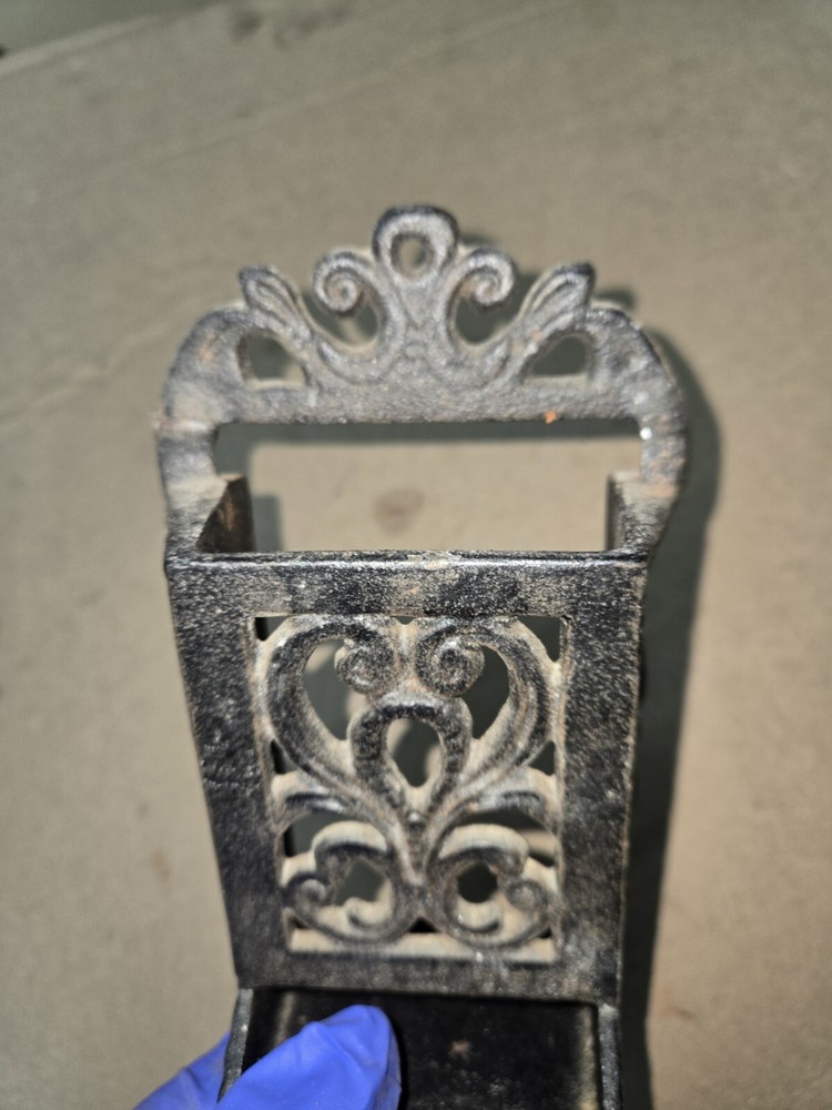 Vintage Fireplace Wall Tool Mount Holder Iron