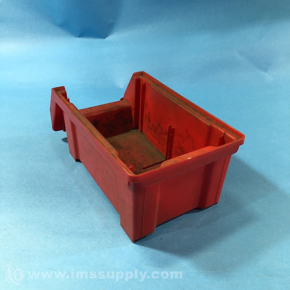 Gould DX-210 Red Plastic Stackable Bin USIP