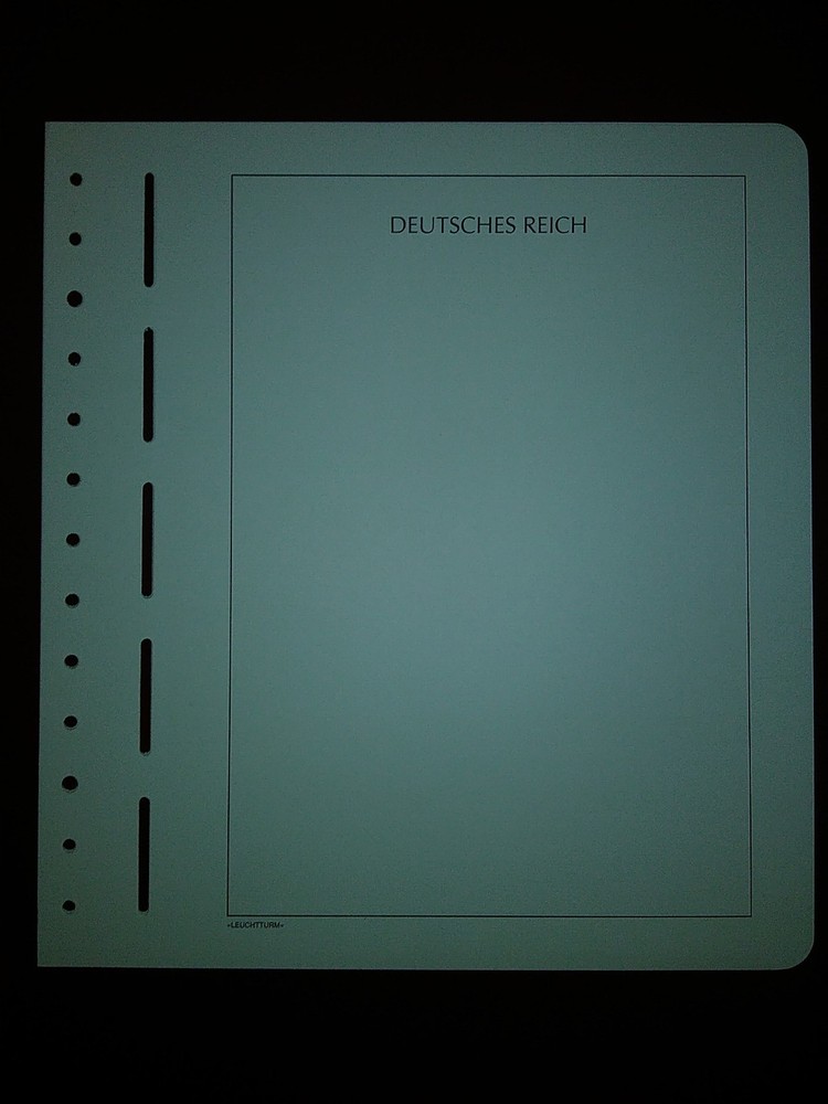 Lighthouse Stamp Album Blank Pages 12 Deutshes Reich Used