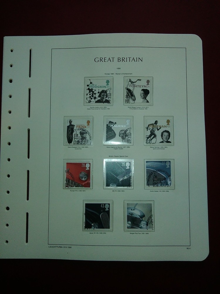 LIGHTHOUSE Commemorative Hingeless album pages Great Britain 1991-1999 Used