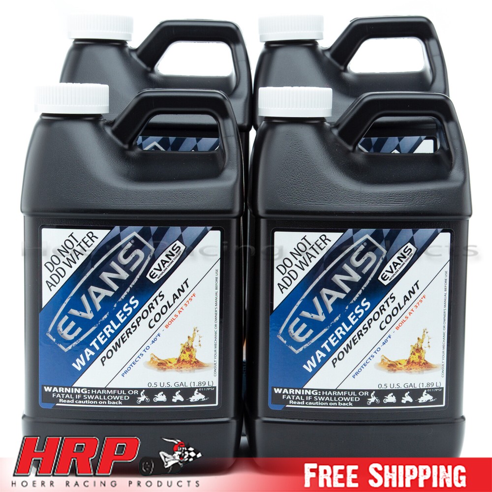 Evans Coolant EC72064 Powersport Waterless Engine Coolant, 64 fl. oz., 4 Pack