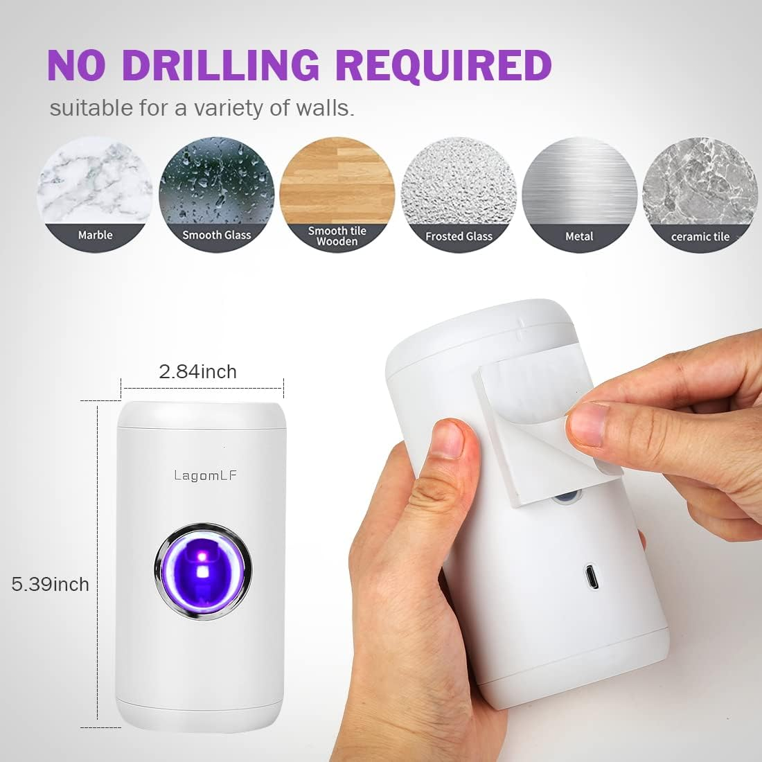 UV Electric Toothpaste Dispenser with Sensor Wall Mounted for Kids and Adults