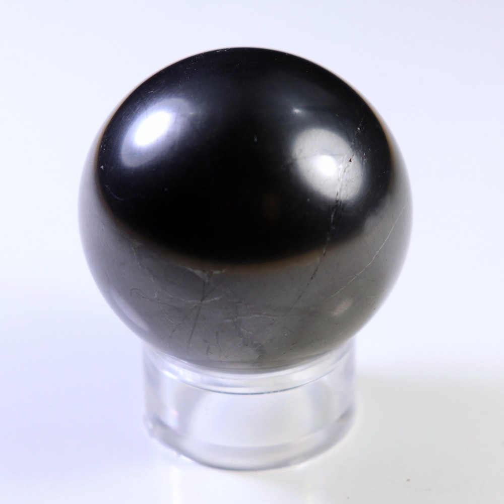 Polished Shungite 35 mm Sphere (SHU324)