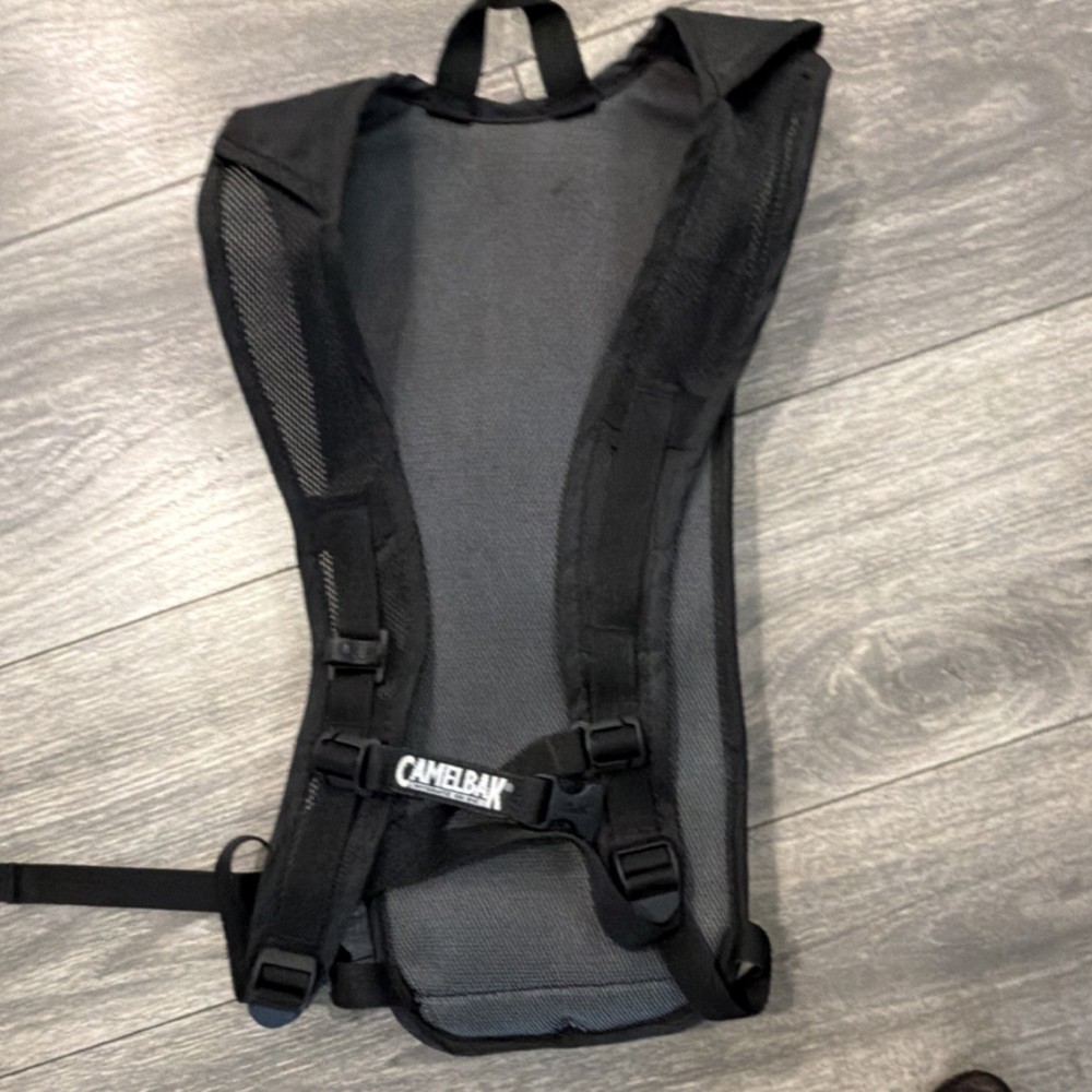 CamelBak Rogue Hydration Backpack Black Blue Reflective Strips Adjustable Straps