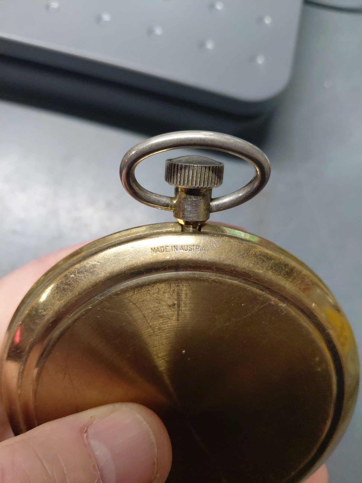 Huge Vintage VIP Trading Co. Austria 1 Jewel Pocket Watch Working