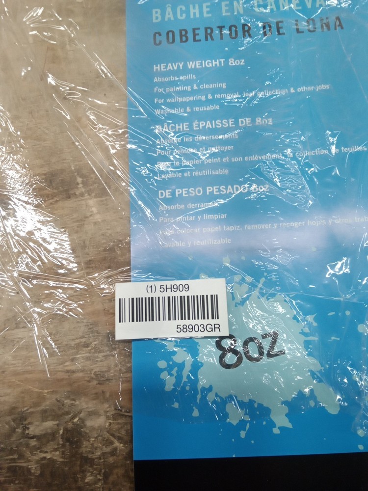 Canvas Drop Cloth, 58903Gr