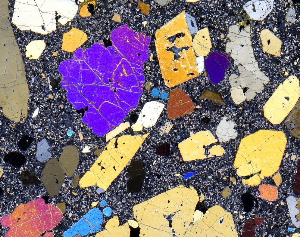 ANKARAMITE Pico del Teide - Las Cañadas - Tenerife thin section microscope slide