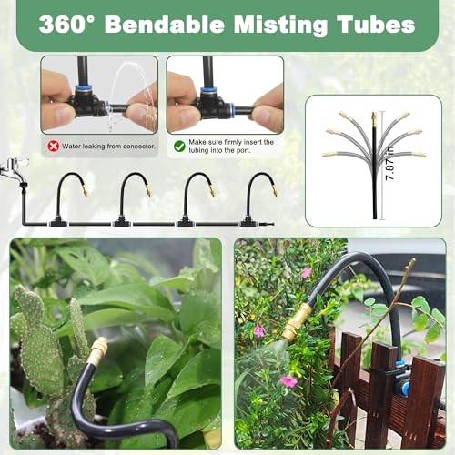 360° Adjustable Drip Irrigation System Kit Automatic Garden Watering 32.8FT