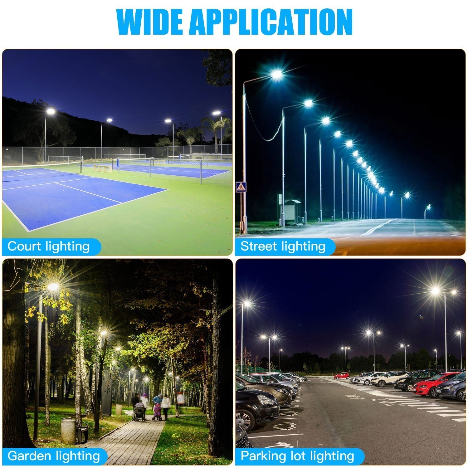 277-480V 44800LM 320W Commercial LED Shoebox Parking Lot Light Fixture Photocell