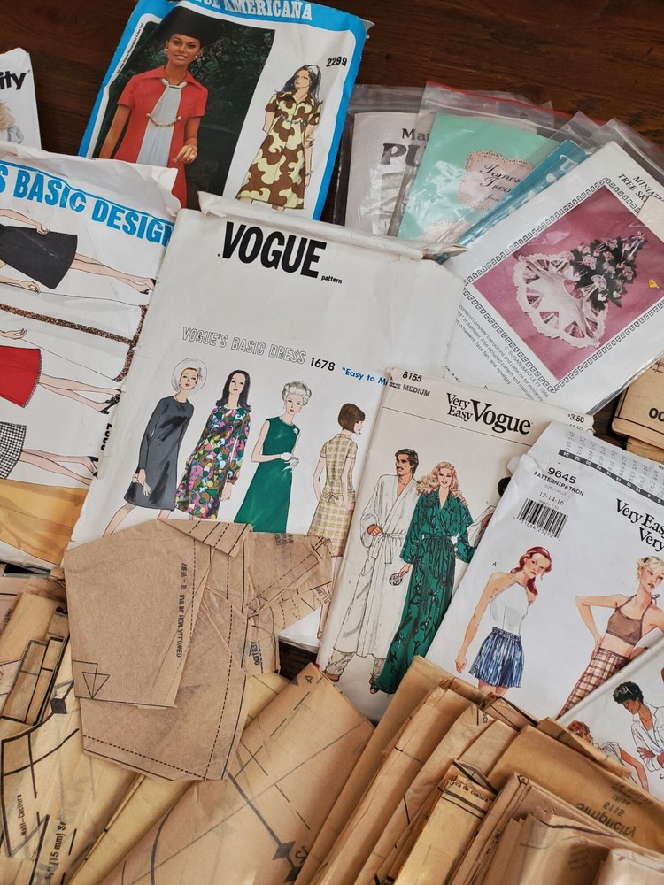 Huge Lot Partial Patterns Envelopes Cut Uncut Scrapbooking Ephemera Junk Journal
