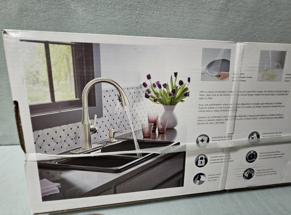 Kohler Rubicon R20147-SD-VS Single-Handle Pull-Down Sprayer Kitchen Faucet in Vi