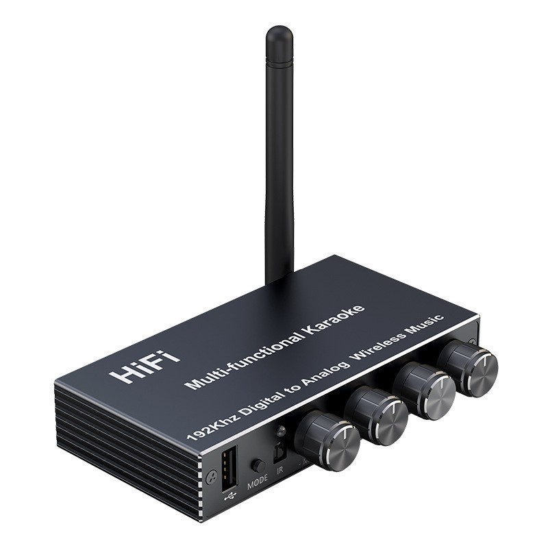 Bluetooth 5.4 HiFi Audio Receiver DAC 192kHz Optical Coaxial AUX RCA USB Karaoke