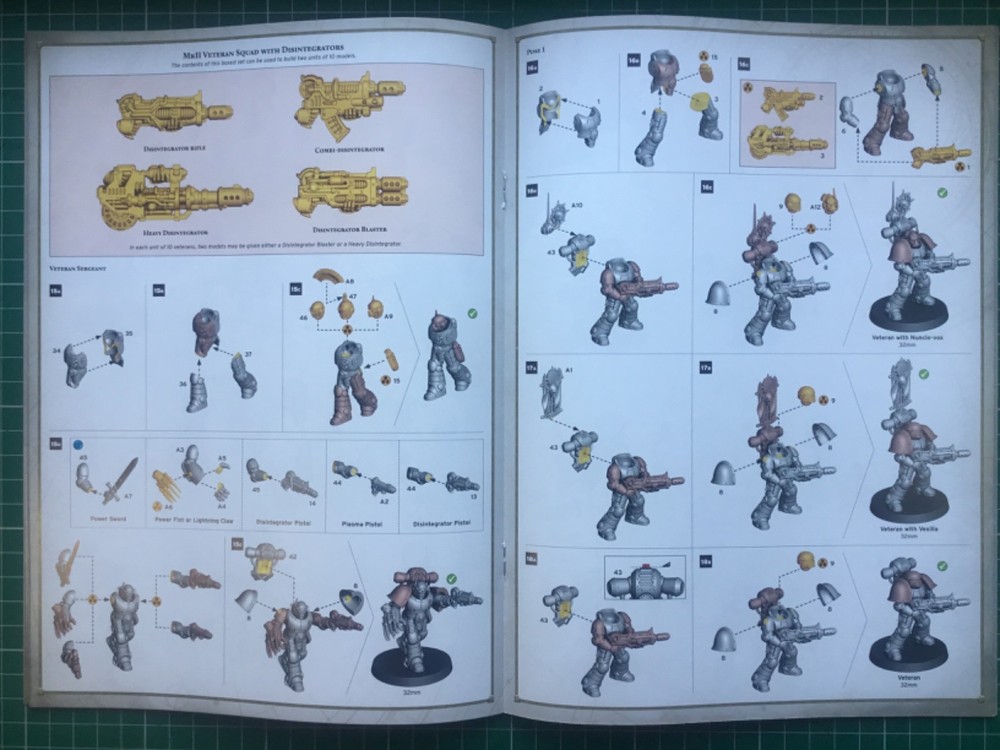 Horus Heresy Saturnine Assembly Instruction Guide & 3rd Ed Introductory Rules