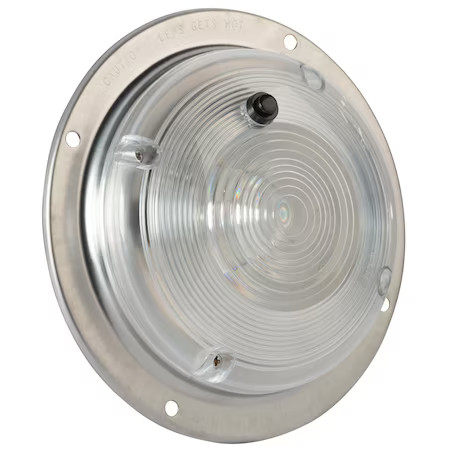 Grote 61821 Dome Lamp, Round, Clear, Bulb Replaceable