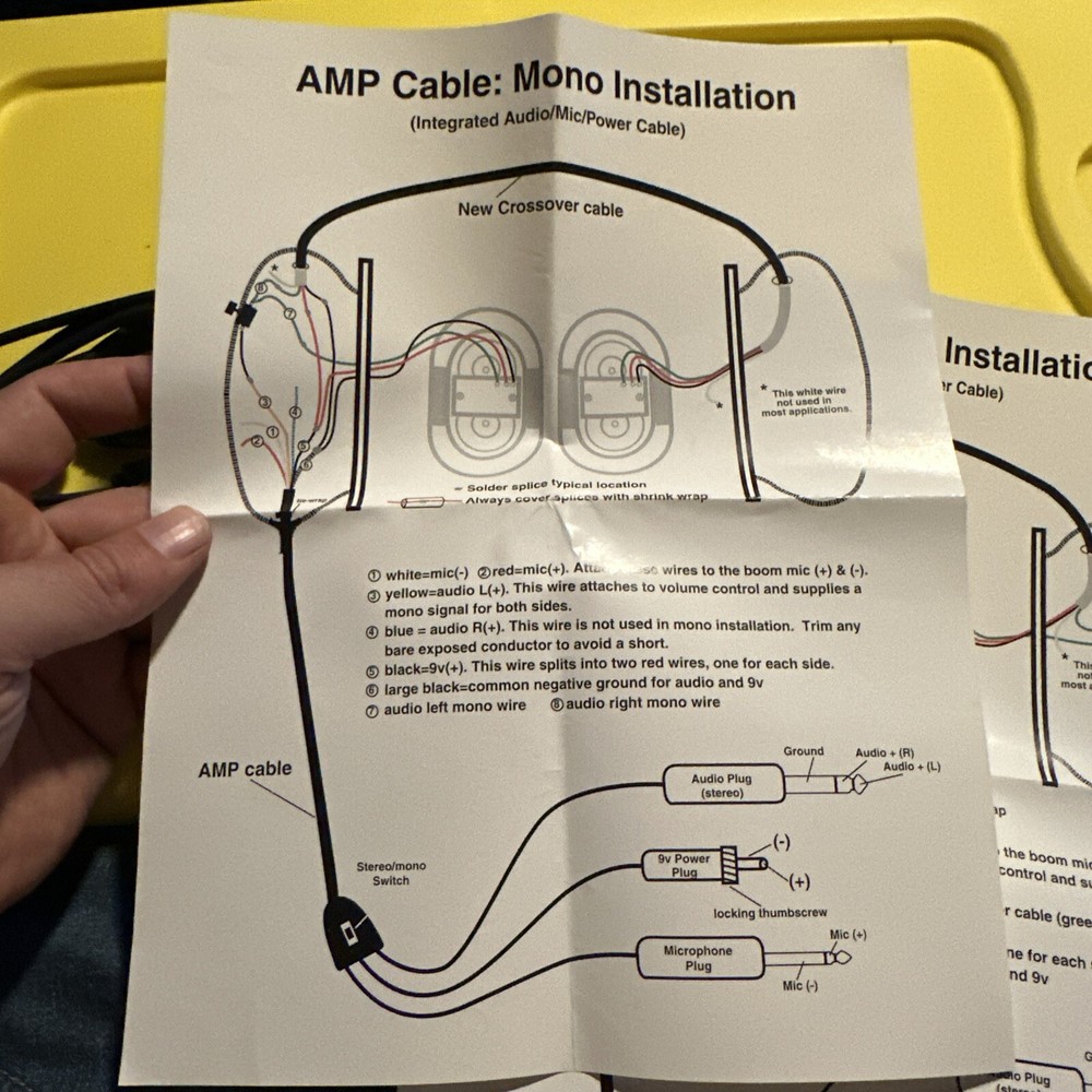 David clark Amp Cable