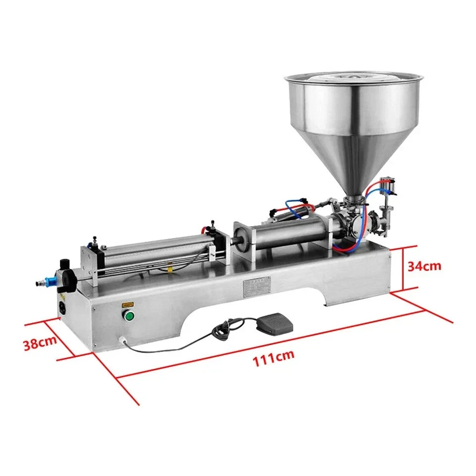 WSGT1000 40L Automatic Liquid Paste Filling/Packing Machine Capacity Pneumatic