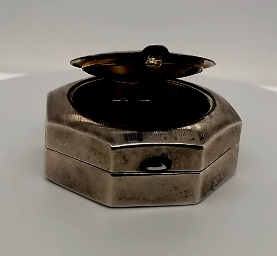 Sterling Silver Compact/Rouge Case with Mirror